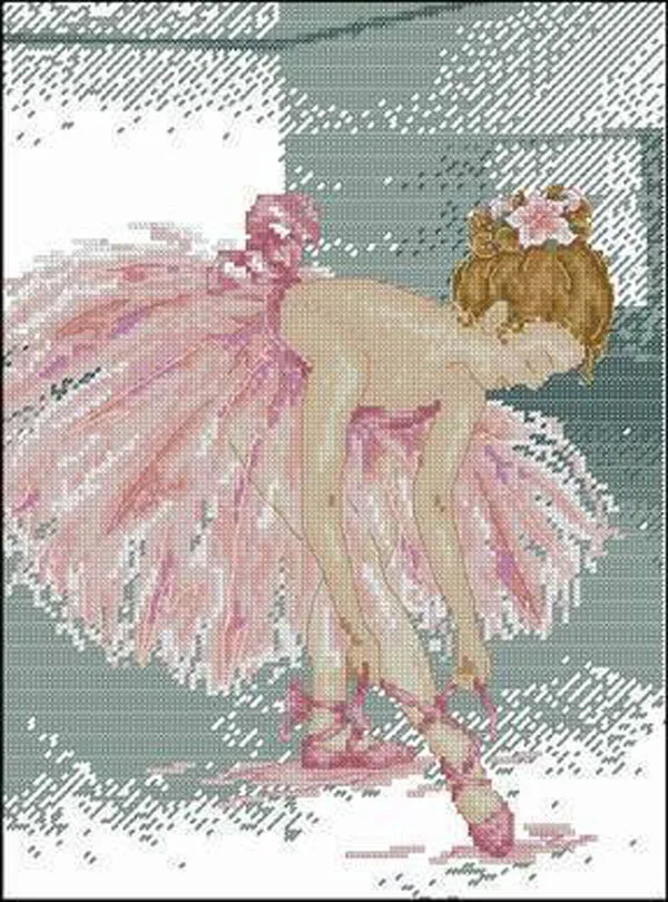 

Needlework 14CT 16CT 18CT Cross Stitch, DIY Count Cross Stitch, Embroidery Set, Ballet girl