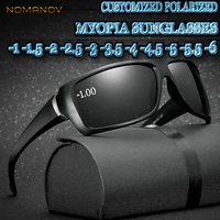 custom made myopia minus prescription polarized lens large frame square multicolor colorful polarized sunglasses 1 to 6