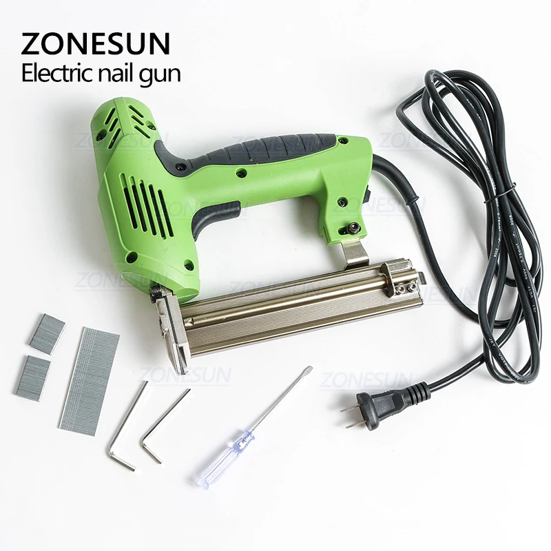 ZONESUN 2 в 1 Электрический Фрезер для ногтей фрезер пистолет скобозабивательный