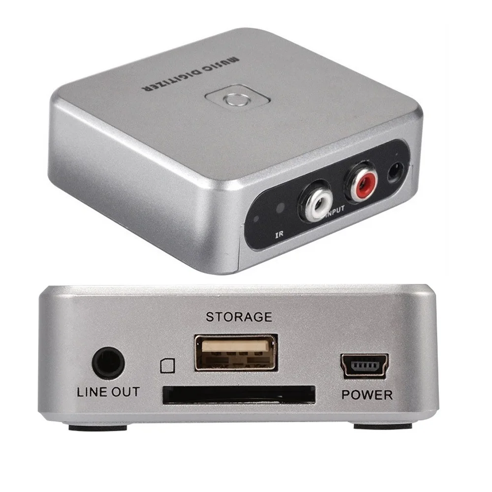 Audio Capture card recorder, convert old music to digital mp3 format, save into USB Drive or SFD TF Card directly, no pc need