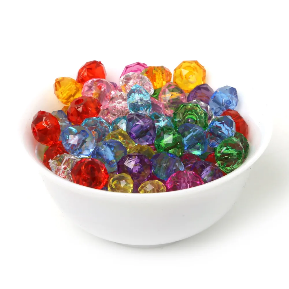 Новое поступление лидер продаж 8 мм 100 шт. Круглые граненые Акриловые