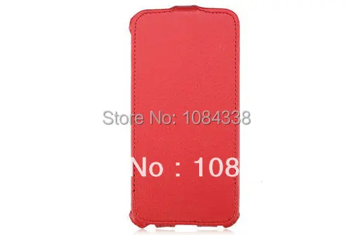 Natural Leather Case Cover Heat Setting Smooth for Fly IQ4411 Energie 2 Red |