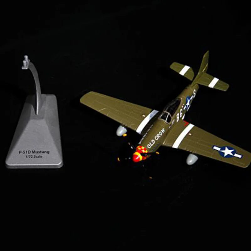 Модель самолета Mustang 1/72 из сплава США в стиле милитари игрушки для взрослых и