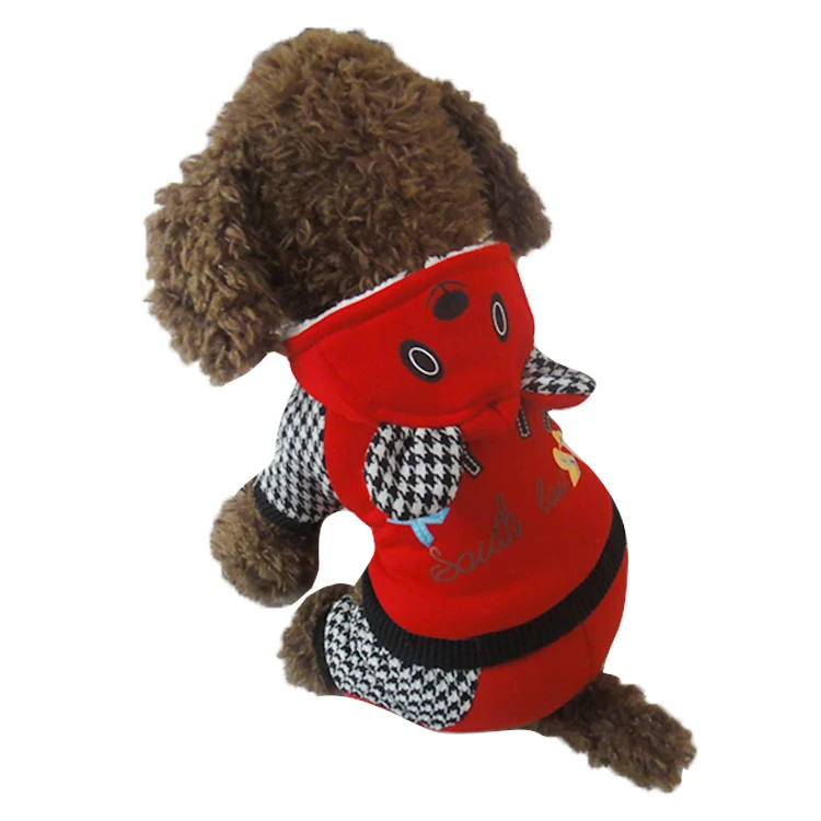 Милые четыре ноги Pet Зимняя куртка для собаки в Медведь Дизайн Бесплатная