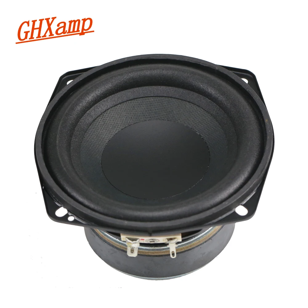 GHXAMP 4.5 inch 4OHM 50W Subwoofer Speaker Woofer 30 Core Voice Coil Wrinkled Cone Foam Side High Power Speaker 1PCS