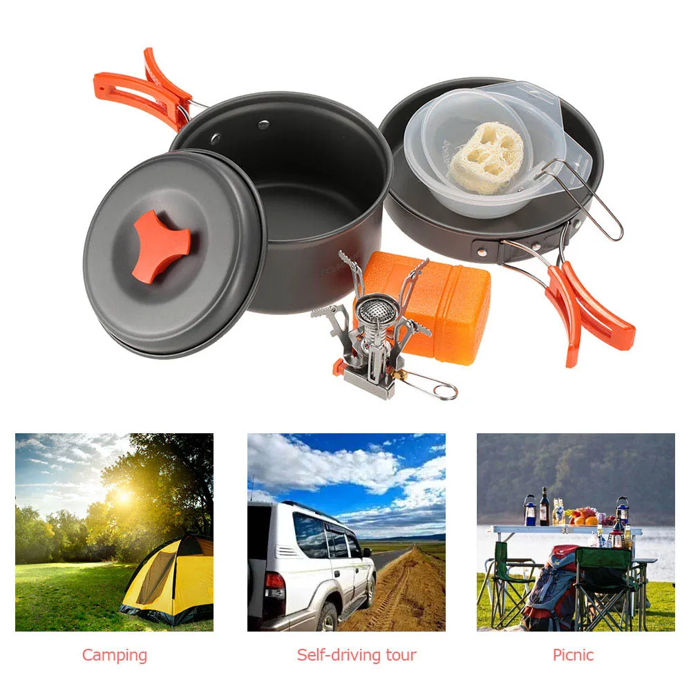 TOMSHOO походная кухонная утварь для кемпинга и пеших прогулок с мини походной