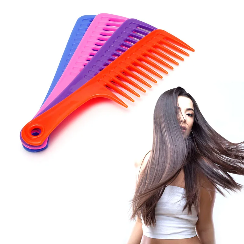 1 шт. Антистатическая пластиковая расческа для волос|wide tooth|hair combhairdressing salon |