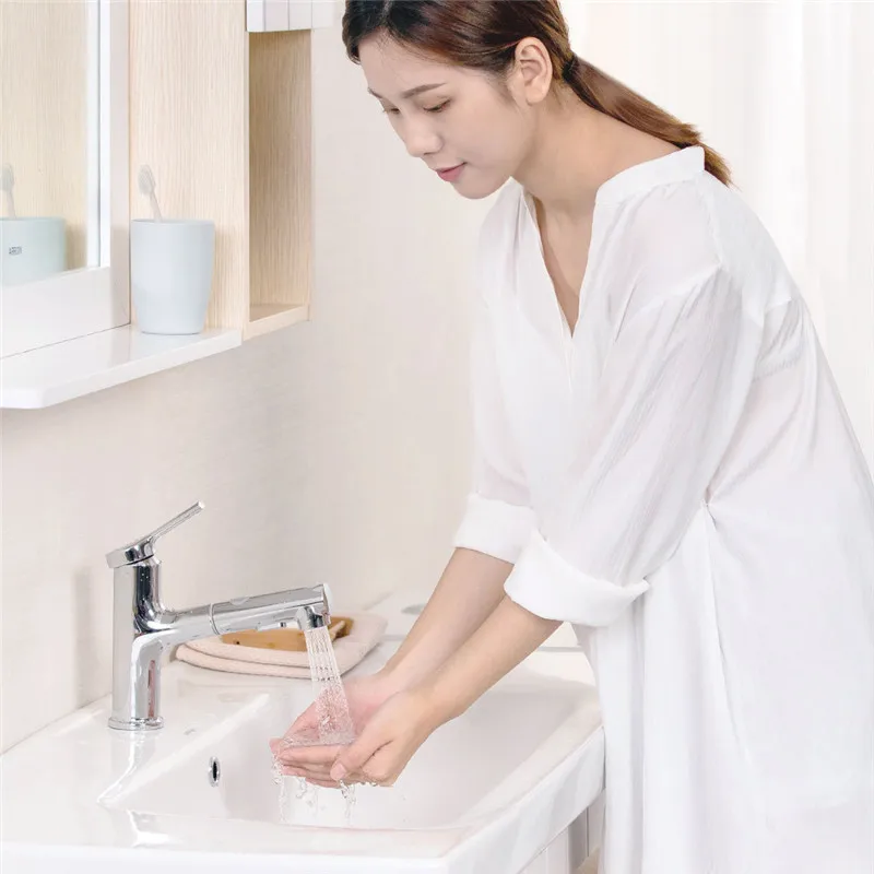

Youpin Diiib Bathroom Basin Sink Faucet w/ Pull Out Rinser Sprayer Gargle Brushing 2 Mode Mixer Tap Cold & Hot Bathtub Faucet