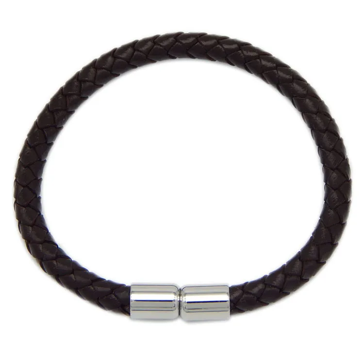 Застежки магнитные из нержавеющей стали для круглых кожаных браслетов