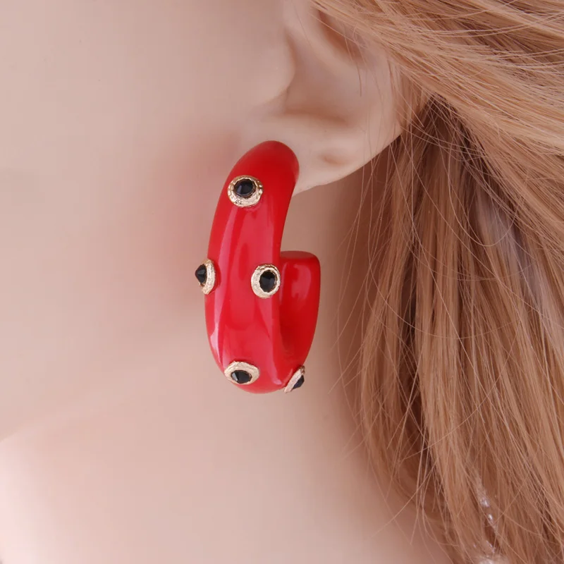 Женские богемные серьги NeeFuWoFu большие геометрические Кольцо из черепаховой