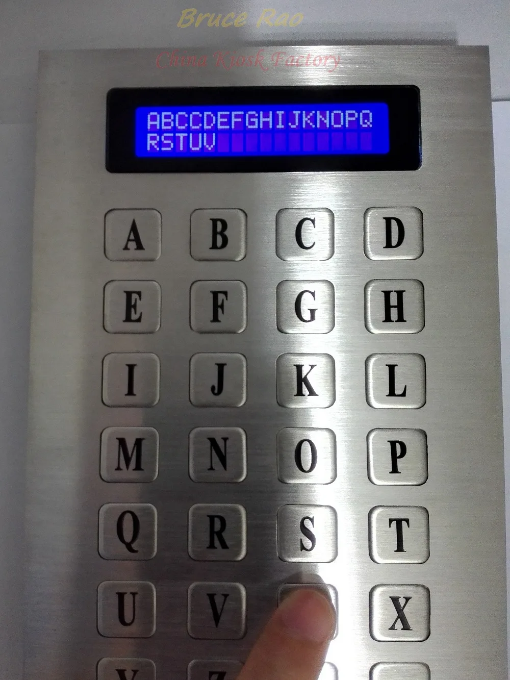 Металлическая клавиатура с 28 клавишами и дисплеем LCM из нержавеющей стали 26