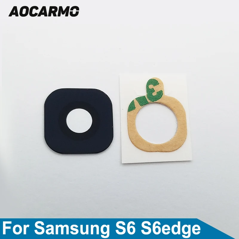 Aocarmo для Samsung Galaxy S6 S6edge Edge G9200 G9250 задняя камера объектив стеклянная крышка с