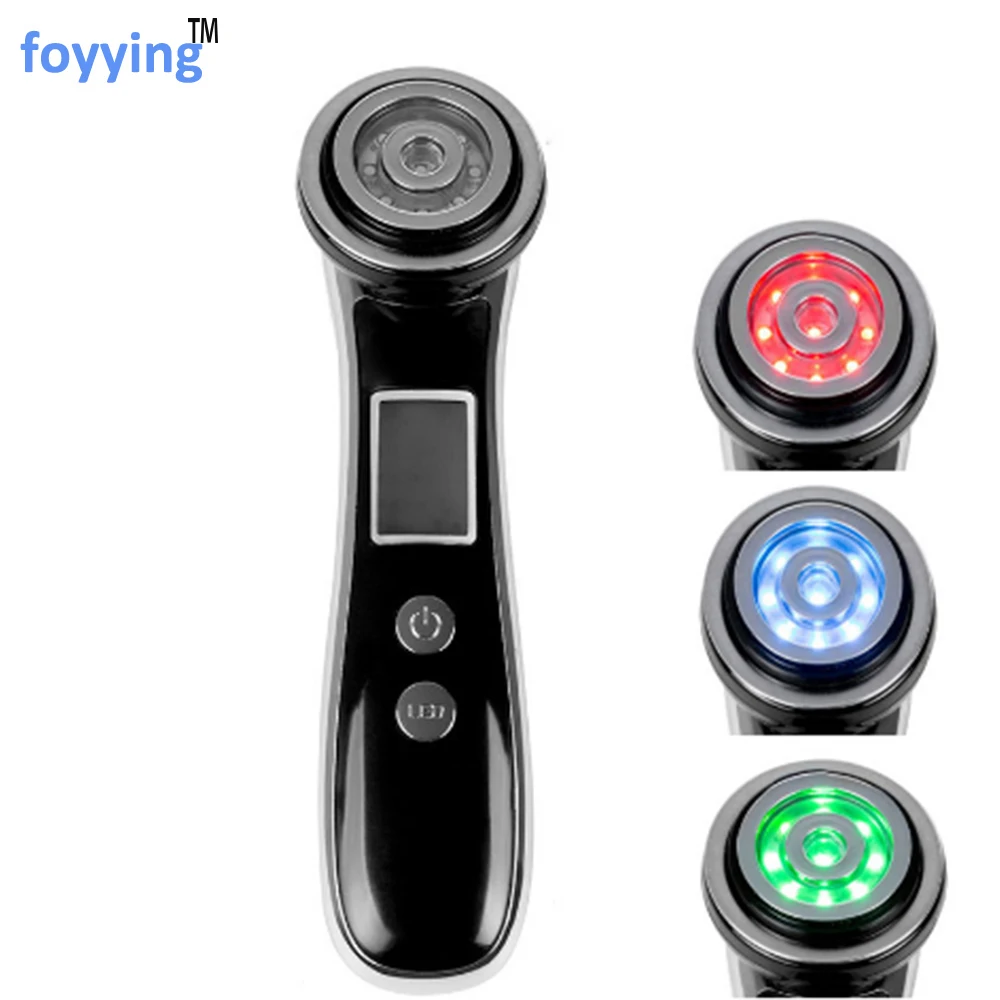 foyying NEW RF Radio Frequency Face Clean Skin Lifting Machine EMS LED Photon Therapy Face Tightening Wrinkle Removal Facial Mas