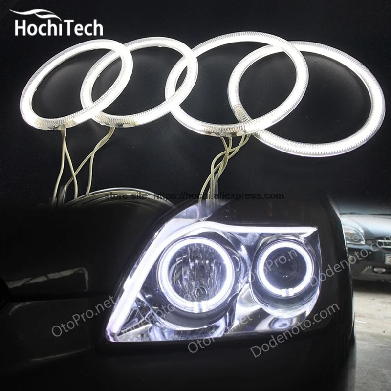 Фара HochiTech ccfl с ангельскими глазками белая фара 6000k кольцами ореола для Kia Carens Rondo