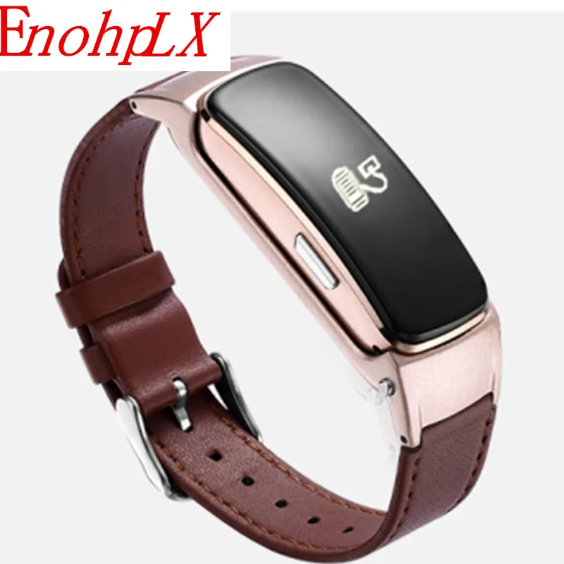 EnohpLX B3 плюс 0 96 дюймов OLED Смарт вызова браслет наручные время звука сердцебиение
