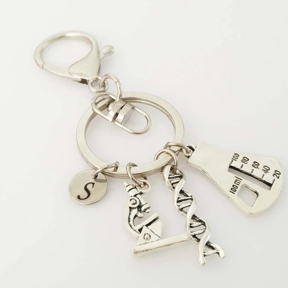 Химический биологический экспериментальный инструмент Брелки коническая колба