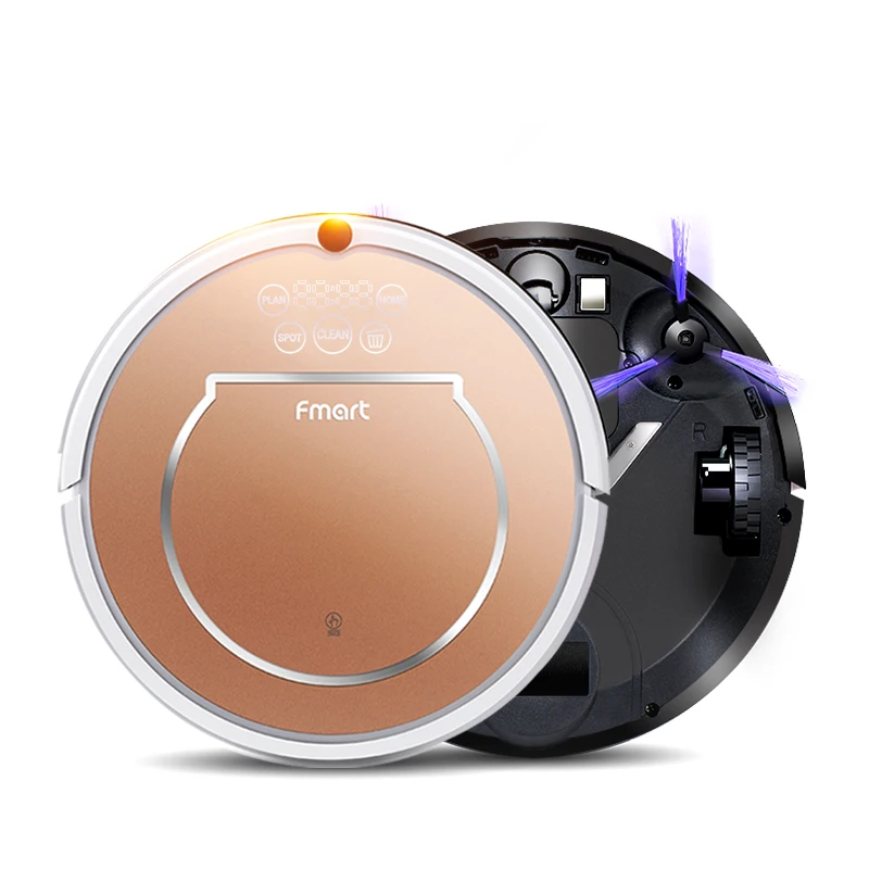 Fmart Робот Пылесос E-R302G(S) Сухая и Влажная Уборка Пылесосы для Дома HEPA фильтра