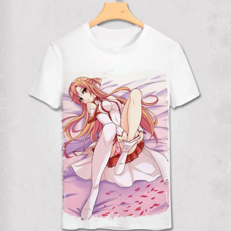 Футболка с изображением меча Юки Асуна САО меч искусство онлайн Кирито казуто