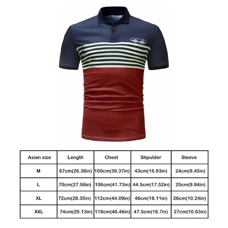 2018 Летняя мужская Повседневная рубашка поло с вышивкой деловая Новое