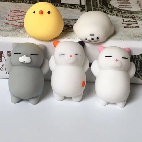 18 5 шт./упак. Squishy Squeeze Mochi кошка антистресс Squishes Акула Squishies Kawaii животные Забавный стресс гаджет забавные игрушки для детей - Цвет: 18