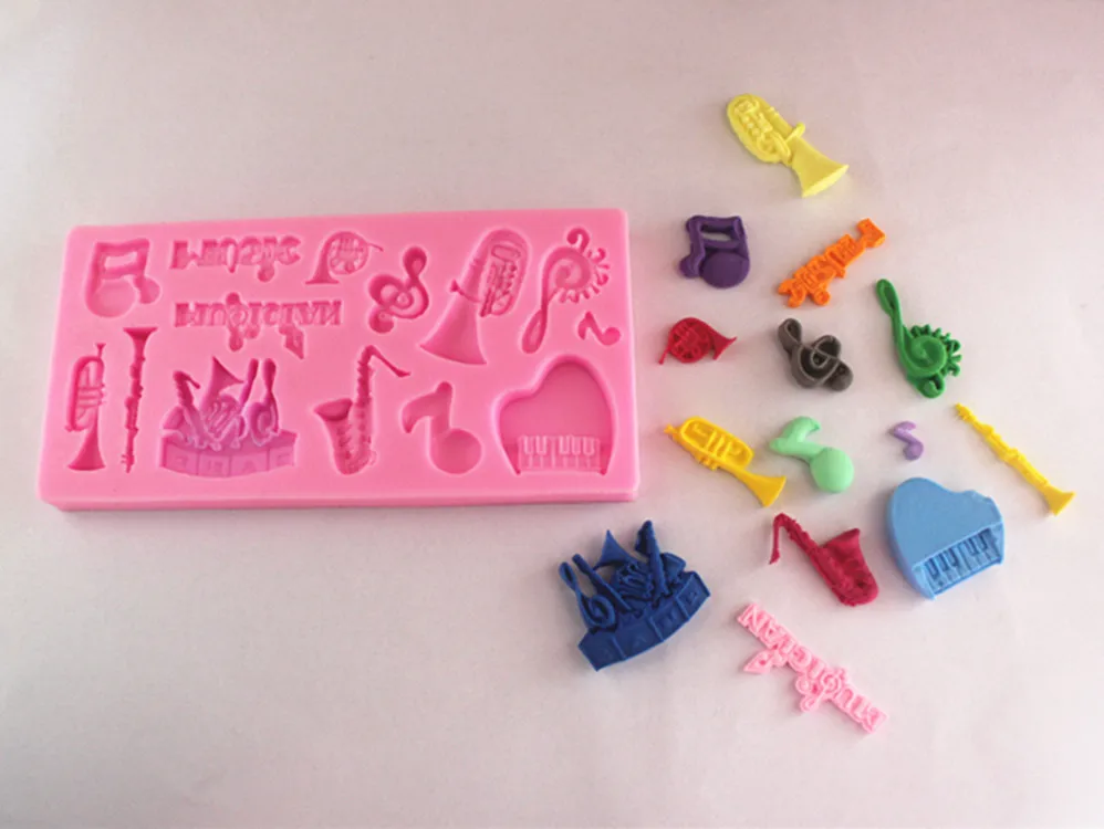 Оркестровые инструменты формы для торта Мыло шоколадная форма кухни выпечки