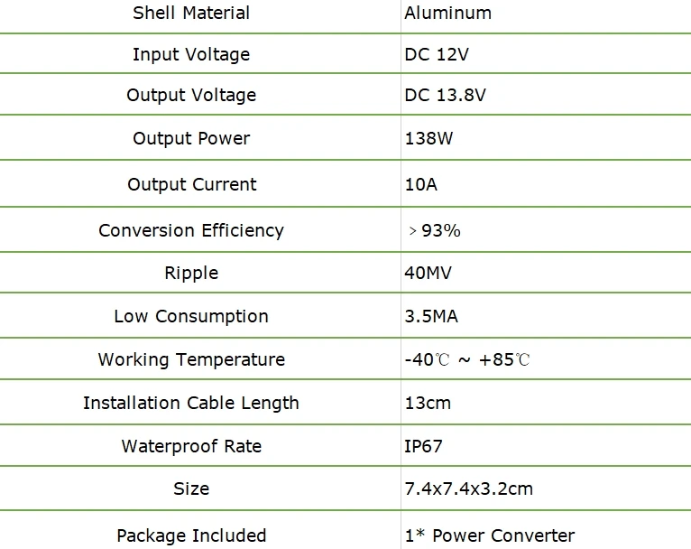 XINWEI DC 12 V повышающий до DC 13,8 V 10A 138 W конвертер алюминиевые регуляторы напряжения Стабилизаторы Электростатическая сумка для монитора и т. д