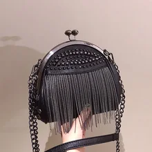 Женские сумки мессенджеры в виде ракушки Сумка с кисточками для