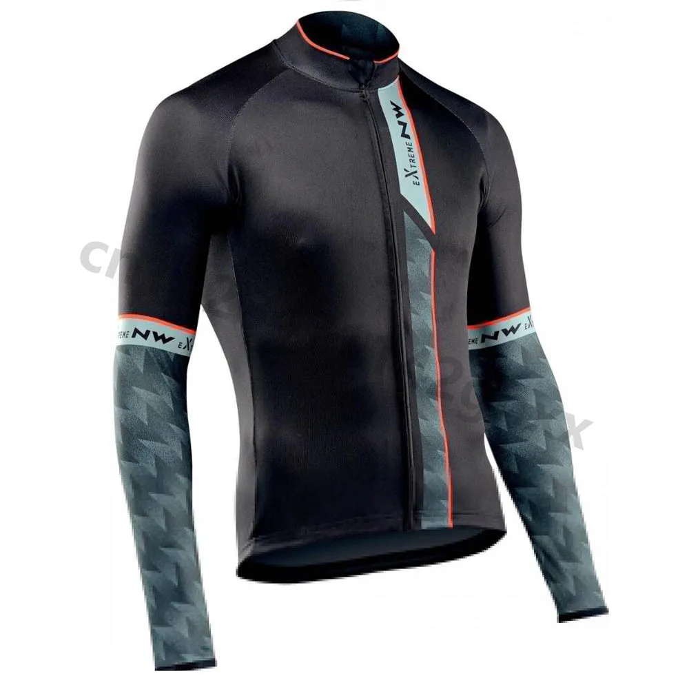 5 Майо Ciclismo Northwave Мужская велосипедная Джерси с длинным рукавом MTB рубашка осенние дышащие топы для велосипеда гоночная одежда NW - Цвет: 5