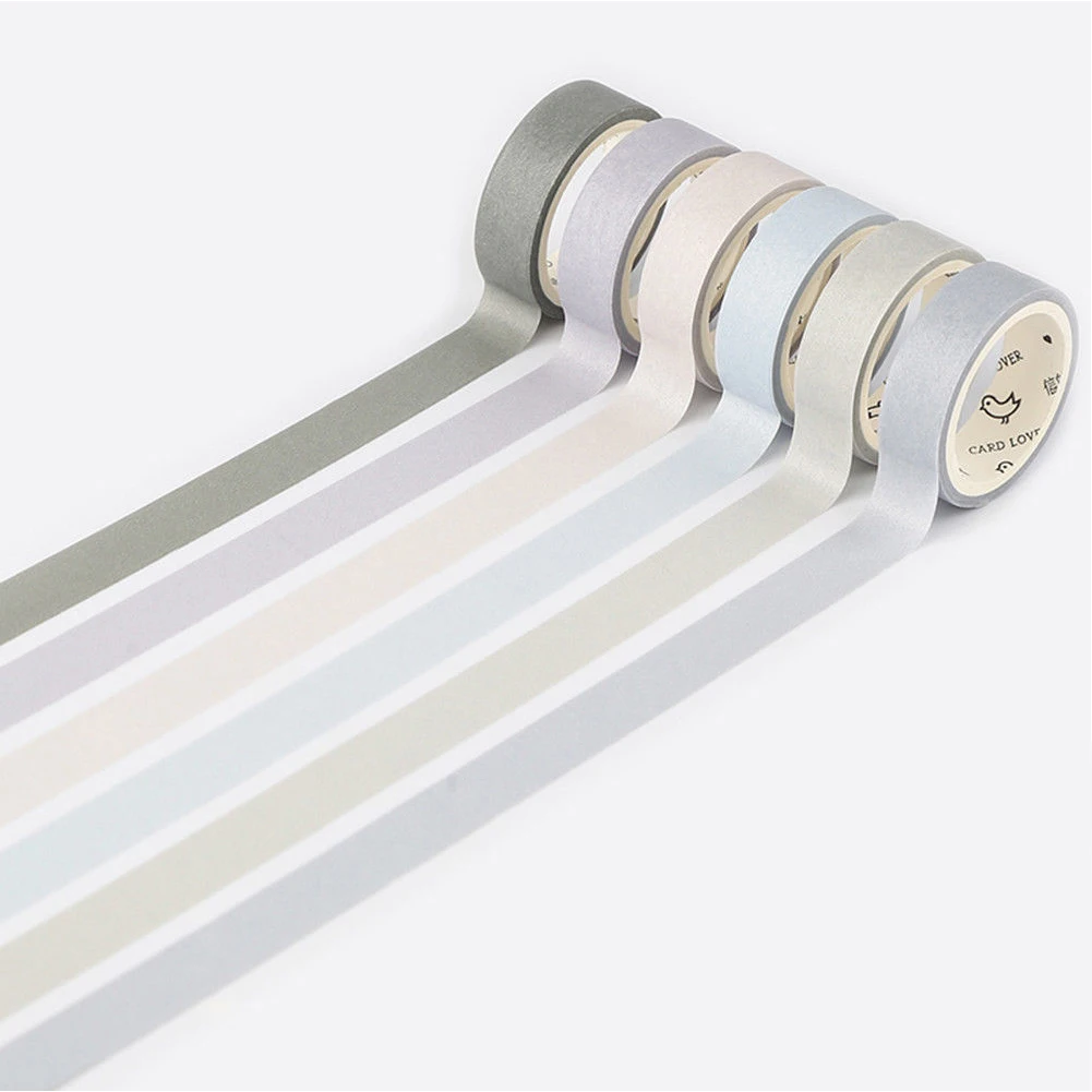 6 рулонов прикольная лента Набор канцелярский дневник японский стиль DIY Ретро