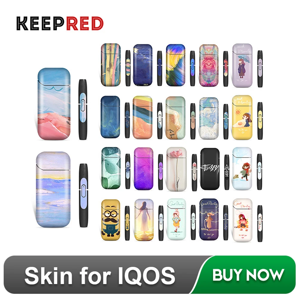 Скин KEEPRED для IQOS Vape наклейка для электронной сигареты Kit Sticker 2.4 Plus Чехол для аксессуаров