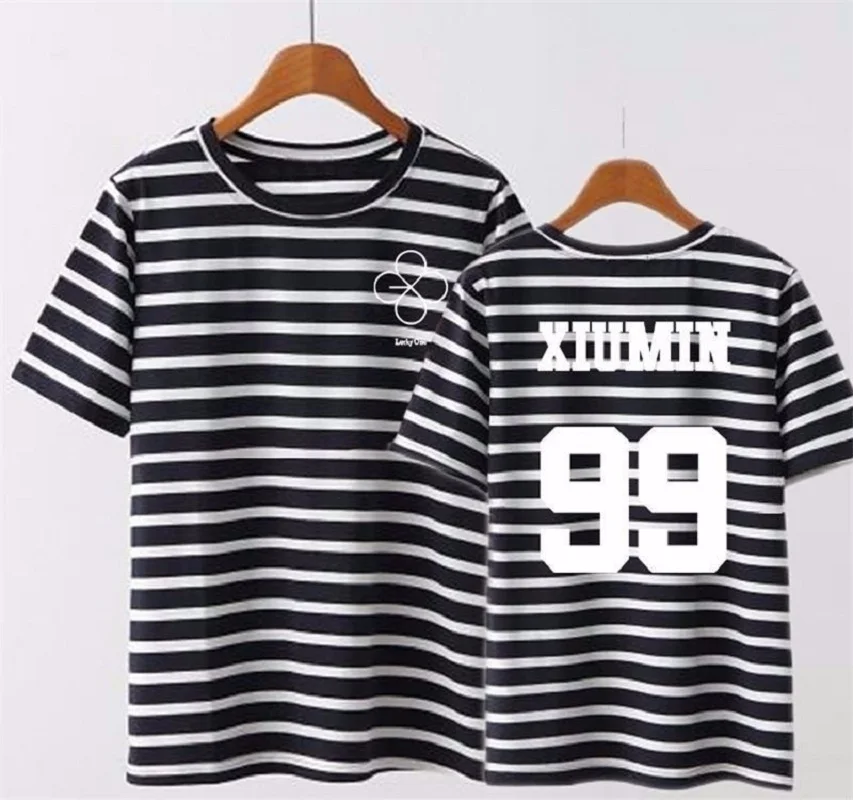 Футболка Mainlead Kpop EXO женская футболка LUCKY ONE MONSTER EX'ACT Chanyeol SUHO TEE|Футболки| |