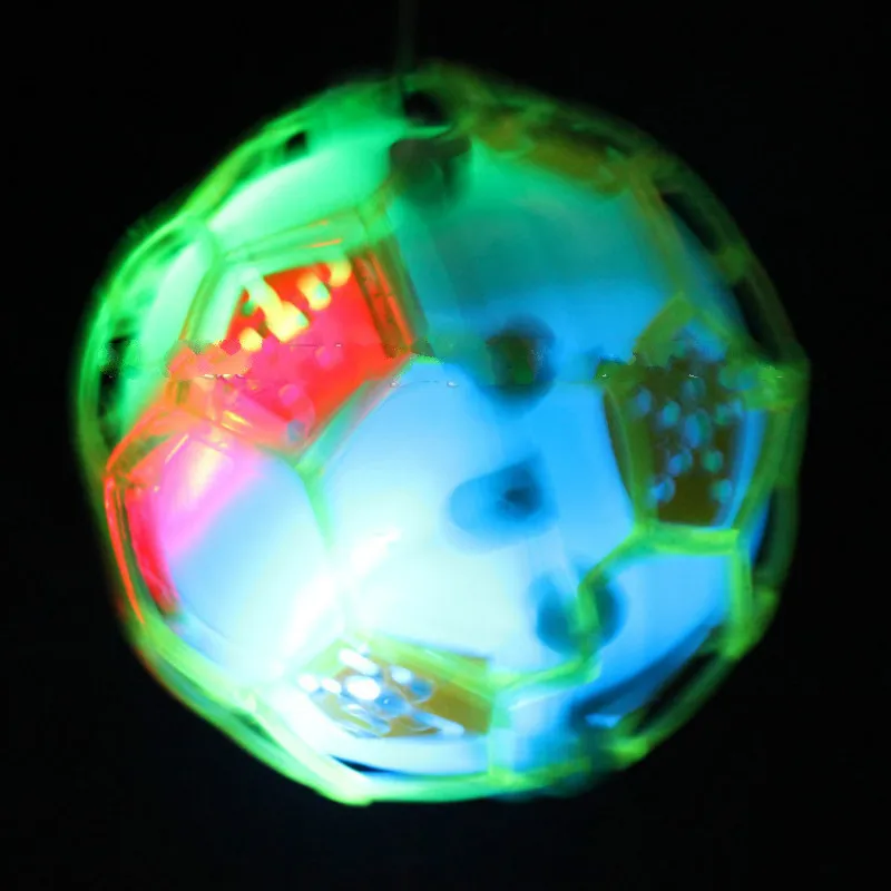 Электрический свет футбол будет прыгать Красочные флэш мяч 2016 Горячая