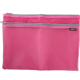5841 A4 file bag Для кулинарно-деликатесной продукции A4 Размеры мягкий прочный двухслойные молнии папки для файлов книга Бумага файл папка для документов прямоугольник офисный изделие для подшивки документов - Цвет: 5841 A4 file bag