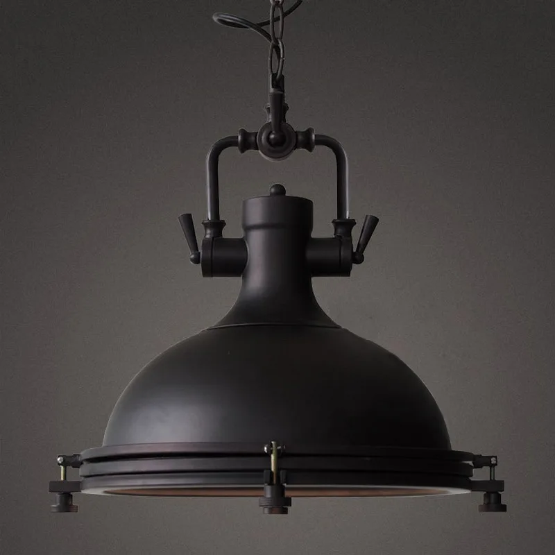 Kopen D43CM Vintage Loft Hanglampen Smeedijzeren Retro Edison Opknoping Lamp Industriële Bar Living Keuken Eetkamer Lampen