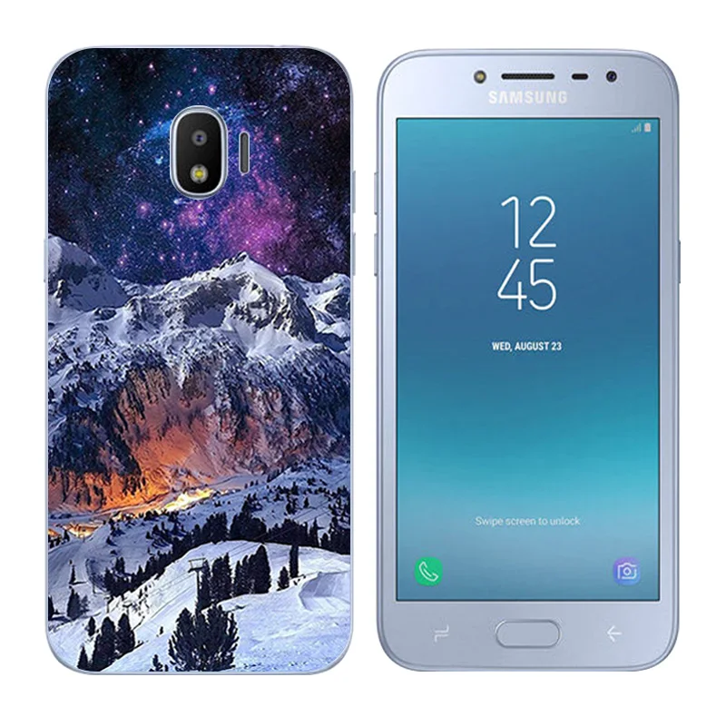 Для Samsung Galaxy J2 Pro 2018/SM-J250F Прозрачный мягкий силиконовый чехол для 2018 Снежинка Fundas |