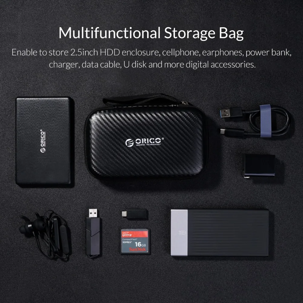 ORICO 2 5 жесткий диск чехол портативный HDD Защитная сумка для внешнего power