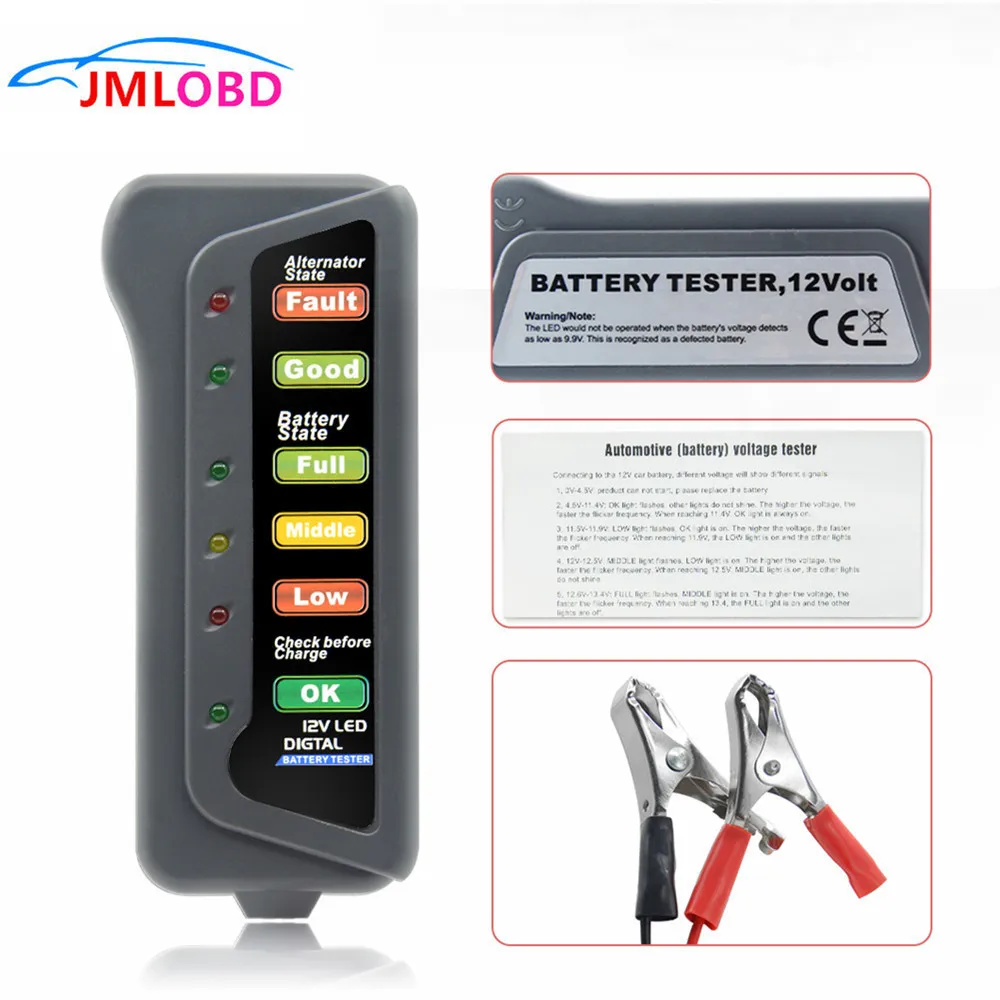 Батарея Тестер Цифровой Ёмкость тестер для проверки 12V Питание измерительный