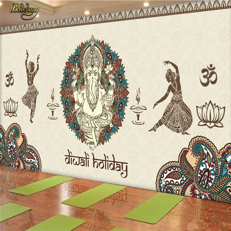 Фотообои beibehang с изображением индийского мифологического слона Настенные обои