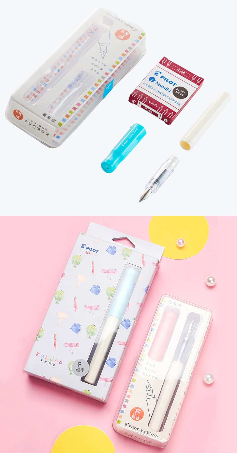 PILOT KAKUNO Smile Pen FKA-1SR популярная Ежедневная практика письма для сочетающихся слов чернильный мешочек набор чернил для продажи