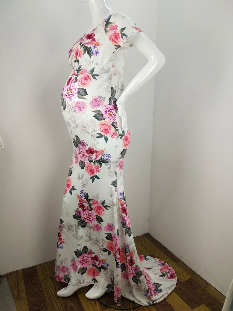 Новинка Цветочная фотосессия длинный реквизит для фотосъемки беременных платье