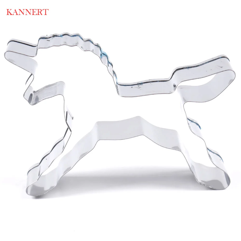 

1Pcs Unicorn Head Cookie Cutter Stainless Steel Fondant Cutter Baking Cookie Mold Biscuit Mould KANNERT
