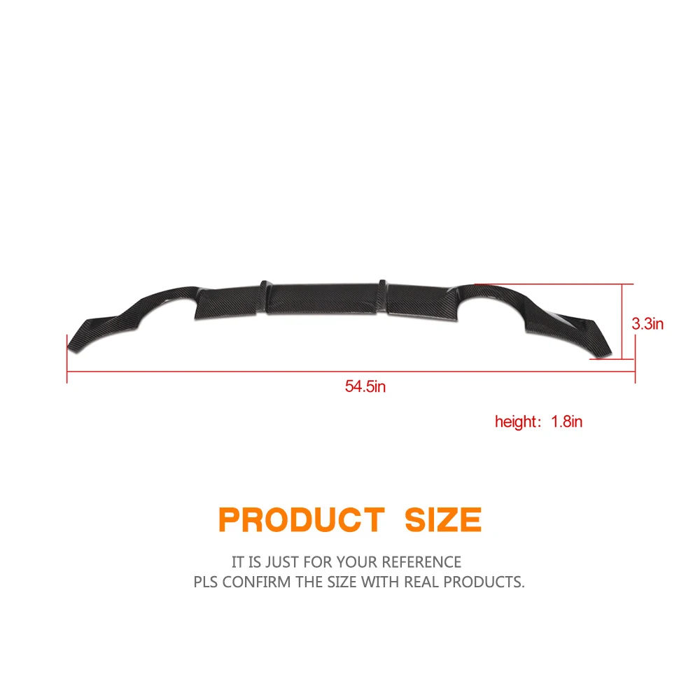 Фабрика Реальные углеродного волокна/FRP черный диффузор губа на задний бампер