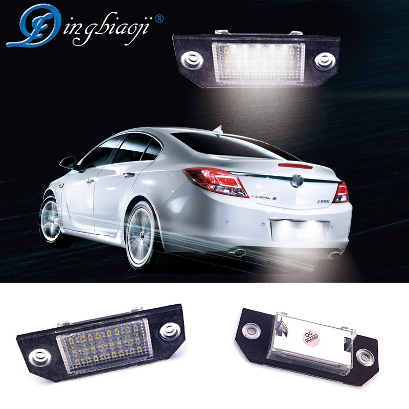 2Pz 12 V Bianco 24 Numero номерной знак света LED Luce Della Targa Lampada per для Ford Focus C MAX MK2|Сигнальная