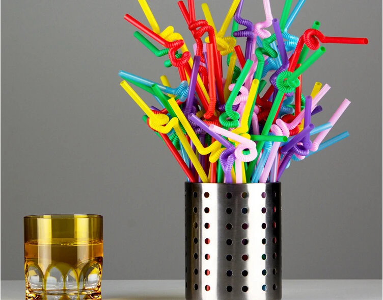 Creative Disposable Milk Tea Straw Kitchen Bar Art Drinking KTV Fruit Juice Free Shipping | Дом и сад
