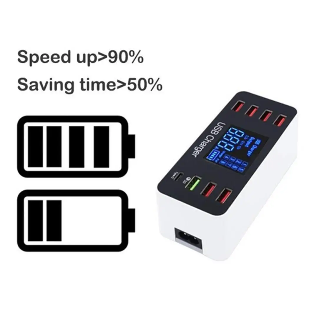 3 0 Быстрая зарядка USB мобильный телефон 5V 8A 40W зарядное устройство с функцией