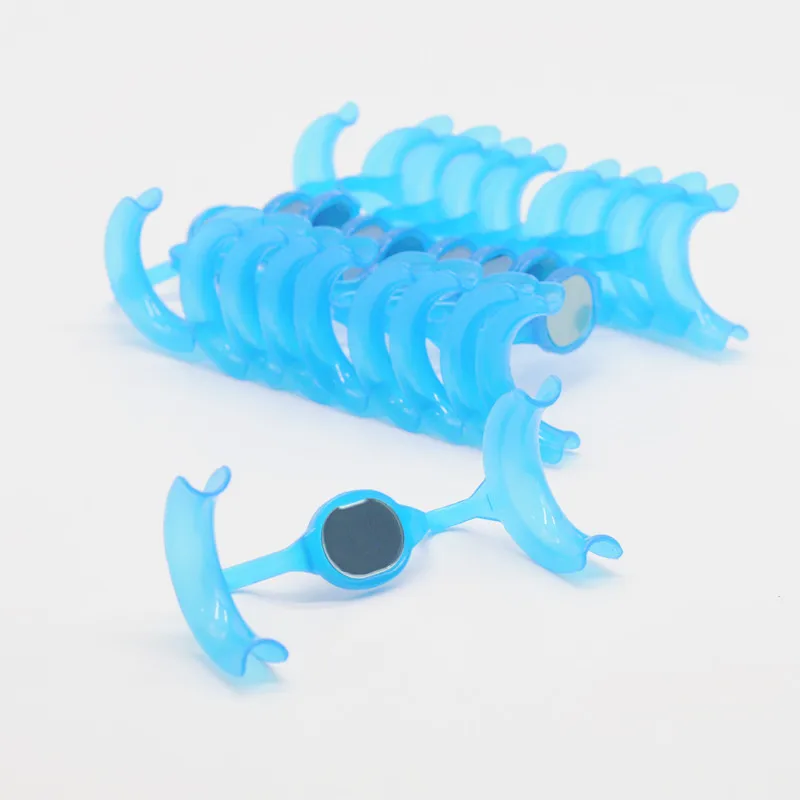 

Dental Oral Care Cheek Retractor M-Type Mouth Opener With Mirror For Dentist Supplies