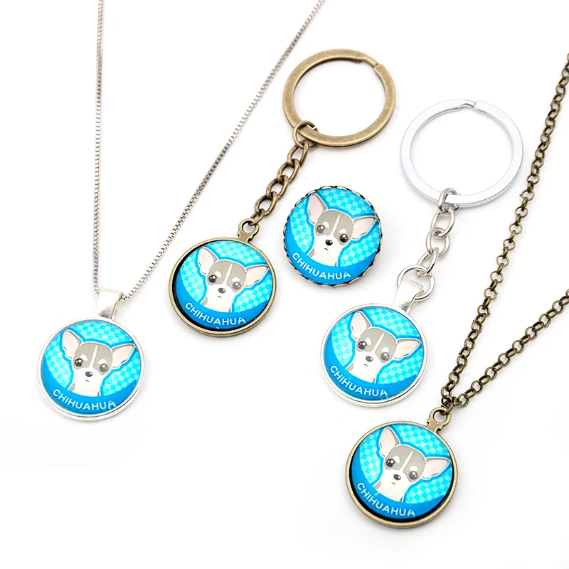 DIY животное Товары для собак Ювелирные наборы Цепочки и ожерелья Брелок Брошь Для
