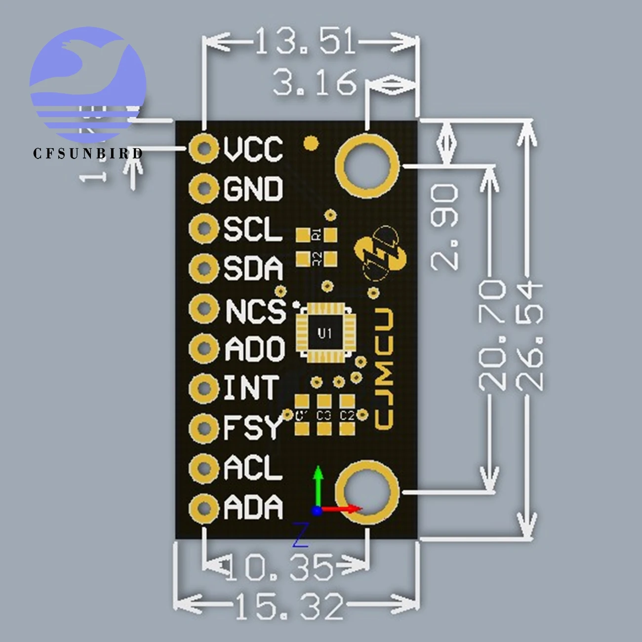 ICM 20948 низкая мощность 9 осей MEMS датчик отслеживания движения|Интегральные схемы| |