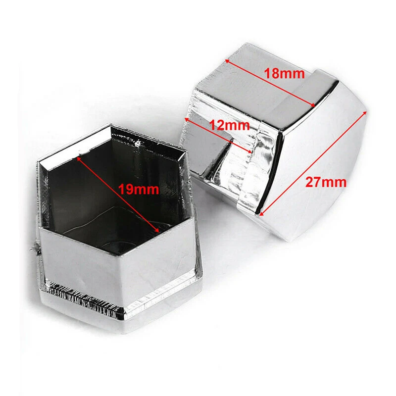 20 шт. 19 мм хромированная Серебристая Автомобильная колесная гайка с болтом