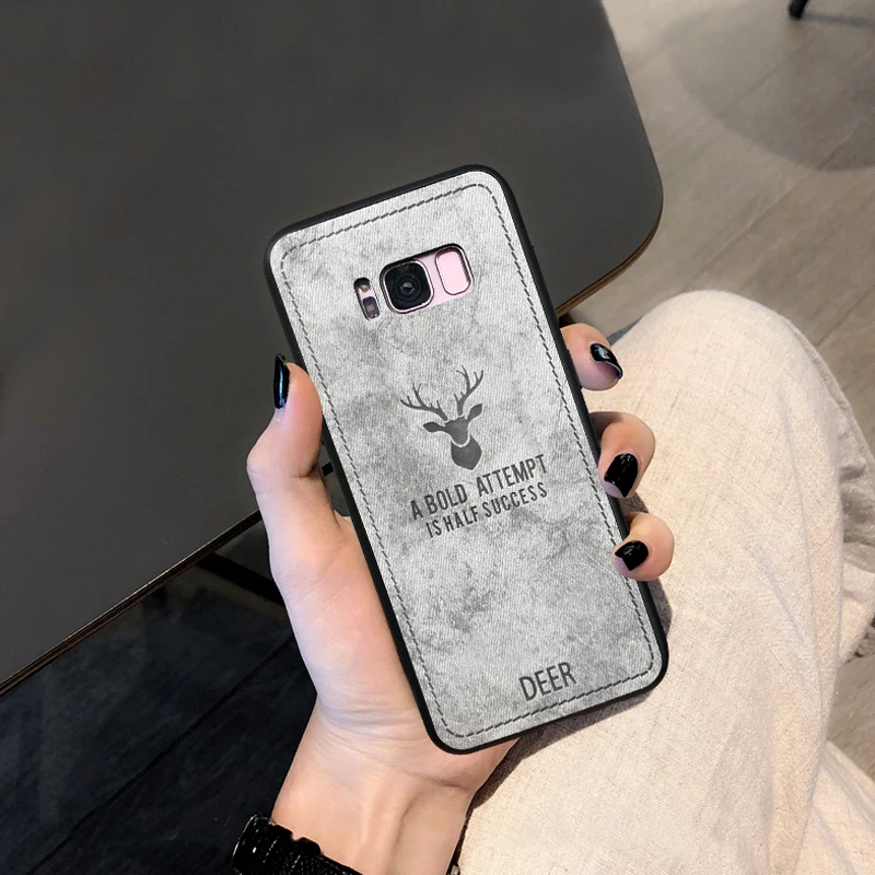 3d тканевый чехол для телефона с оленем samsung galaxy a6 plus 2018/a9 star lite a6plus ретро кожаный из